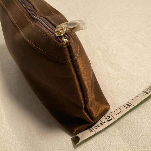 NWOT Bulgari satin brown cosmetics pouch - Picture 12 of 16